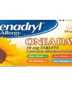 BENADRYL ALLERGY & HAYFEVER ONE A DAY TABLETS 14 TABLETS 10MG