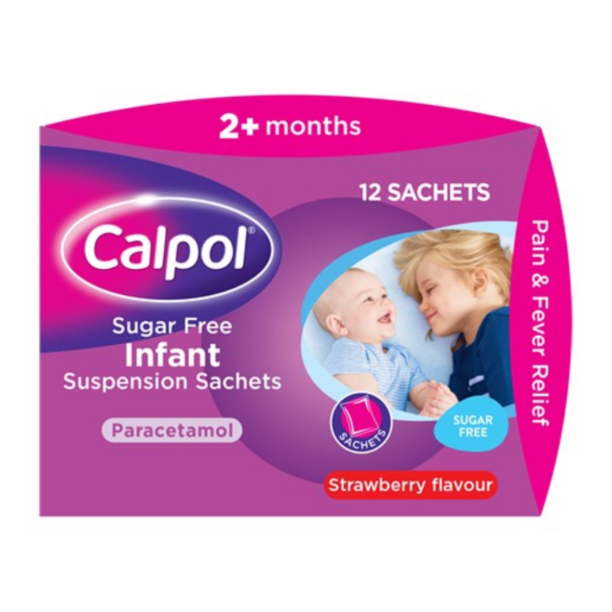 Calpol Sugar-Free Infant Suspension Sachets - 12 Sachets