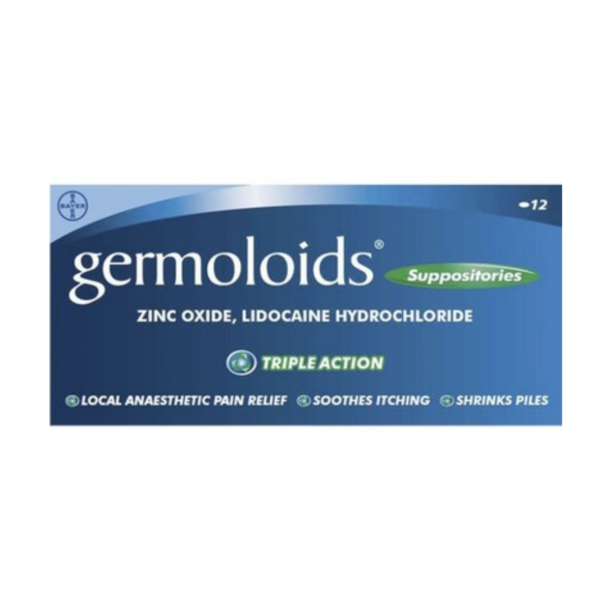 Germoloids Suppositories - Pack of 12