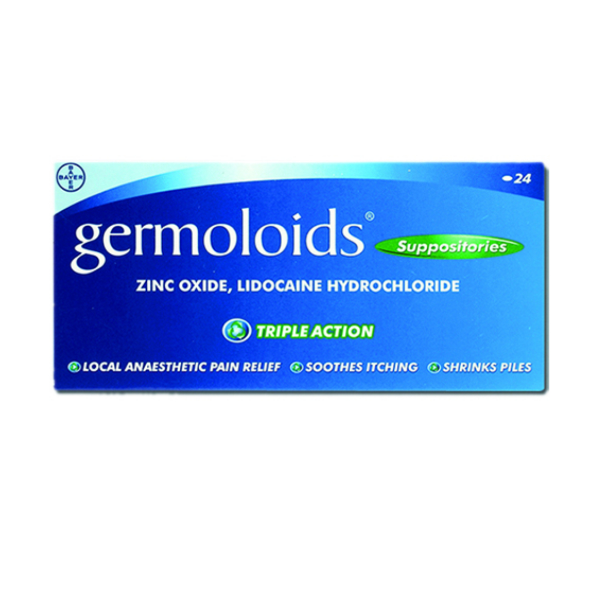 Germoloids Suppositories - Pack of 24