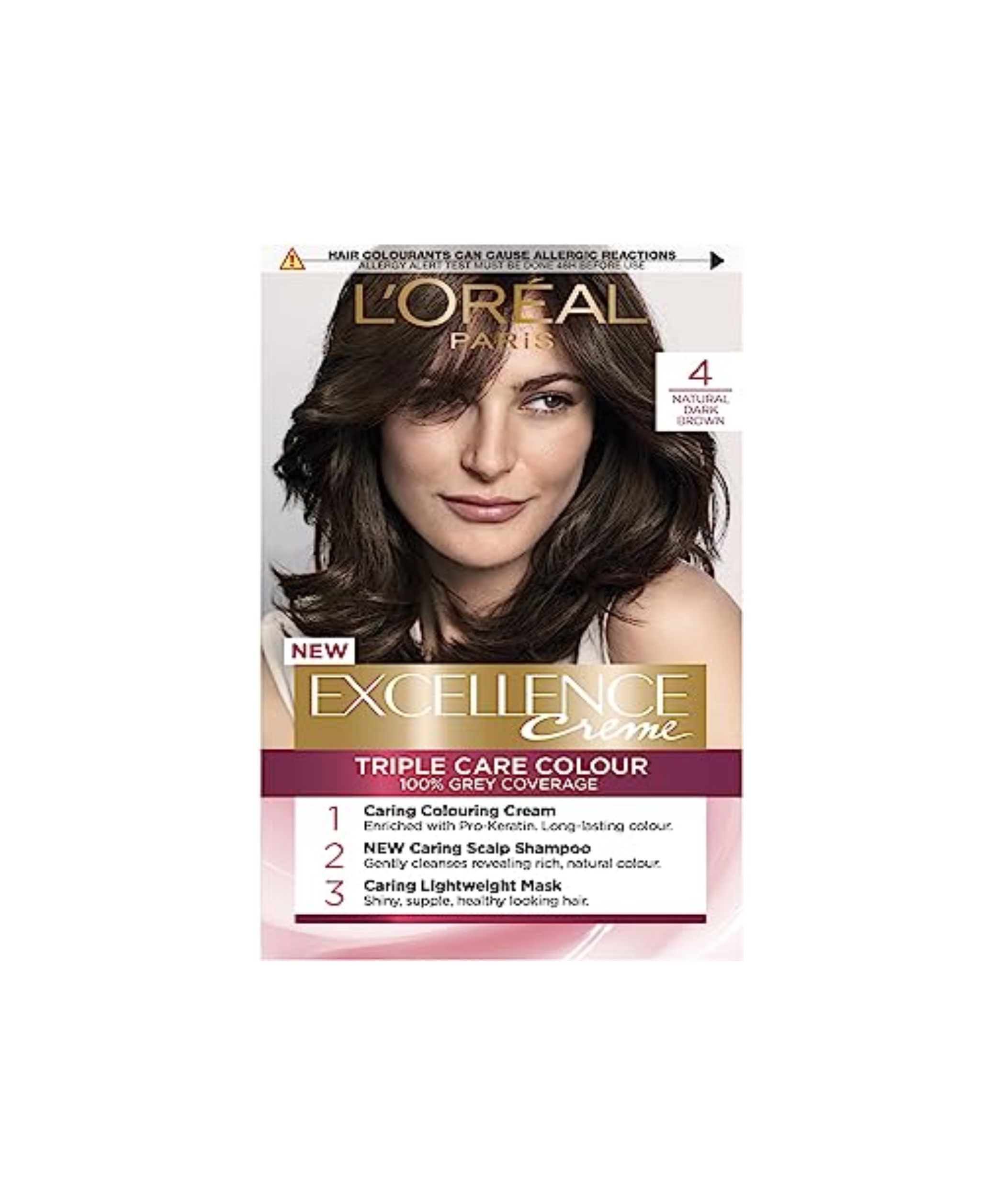 LOREAL PARIS EXCELLENCE CREME HAIR COLOUR- NATURAL DRAK BROWN-4