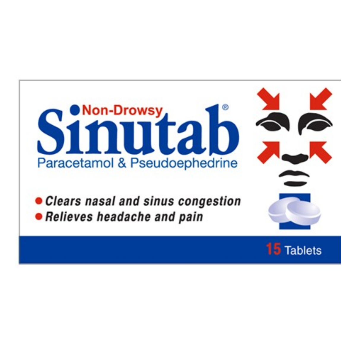Sinutab Non-Drowsy - Pack of 15