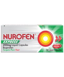 Nurofen Express 200mg Liquid Capsules - Pack of 16
