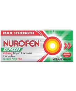 Nurofen Express 400mg Liquid Capsules - Pack of 20