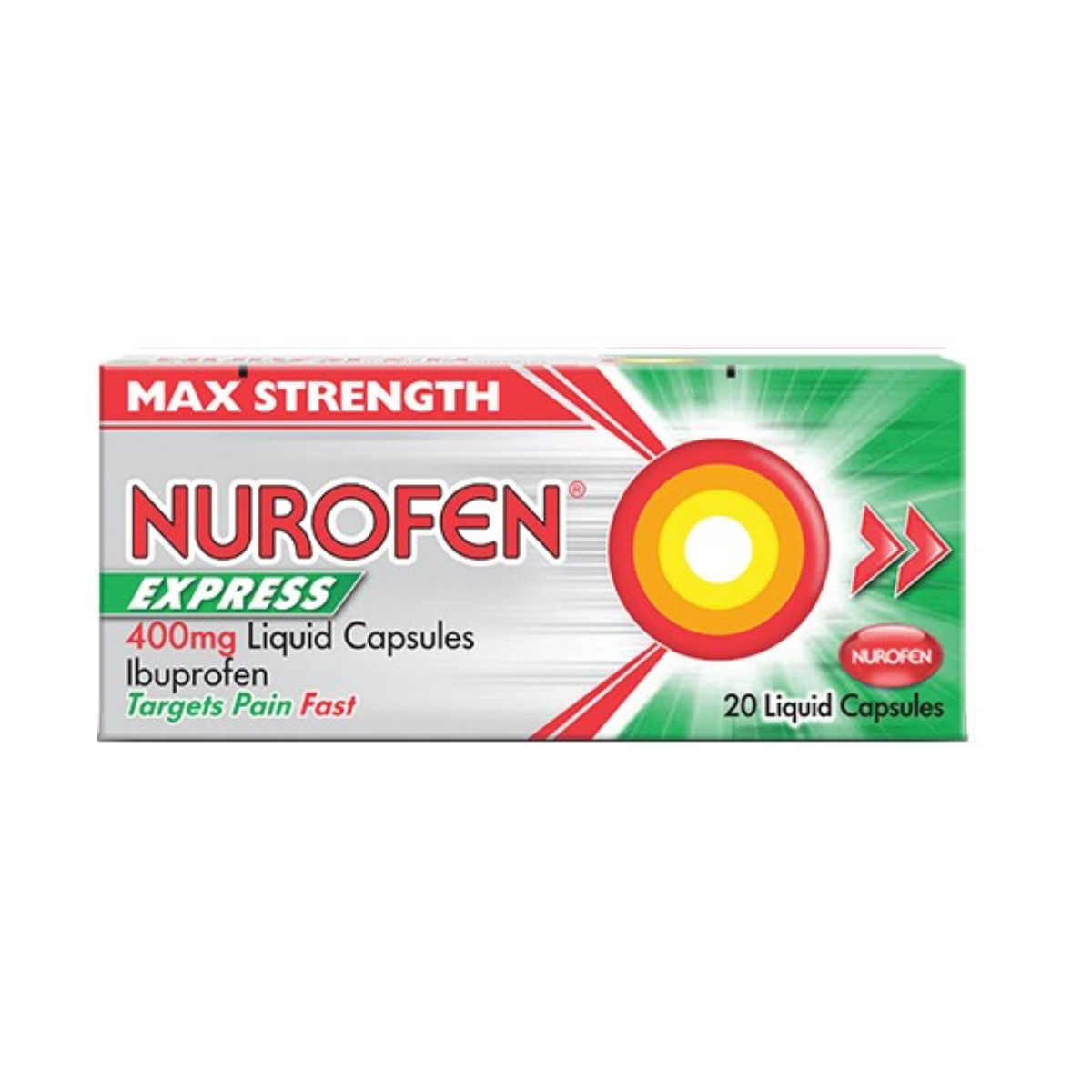 Nurofen Express 400mg Liquid Capsules - Pack of 20