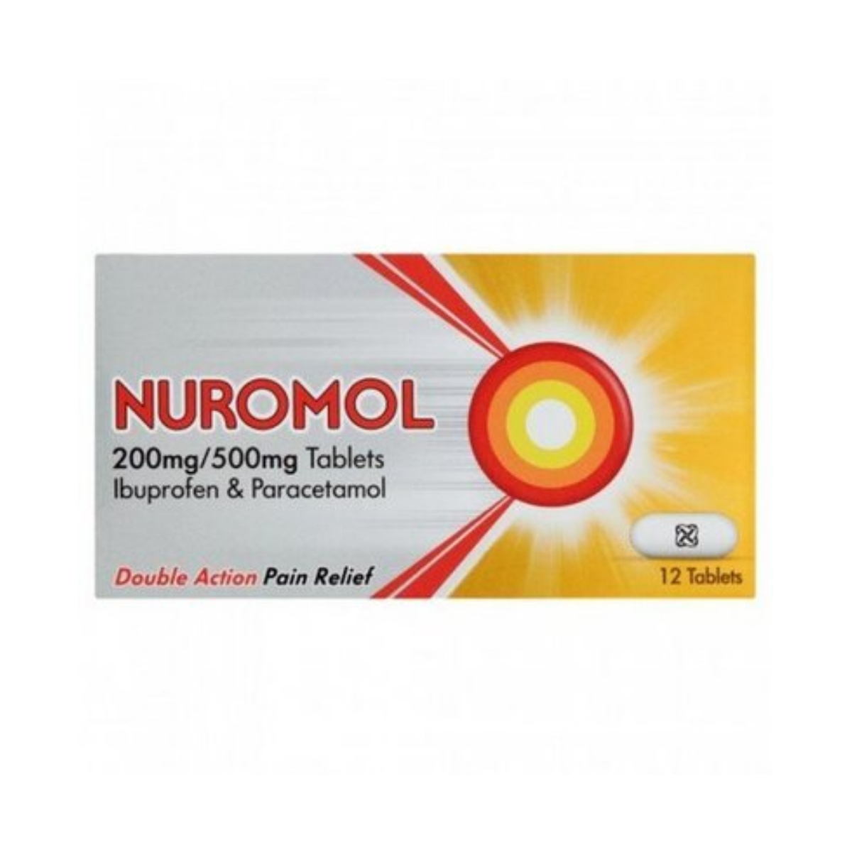 Nuromol 200mg/500mg Tablets - Pack of 12