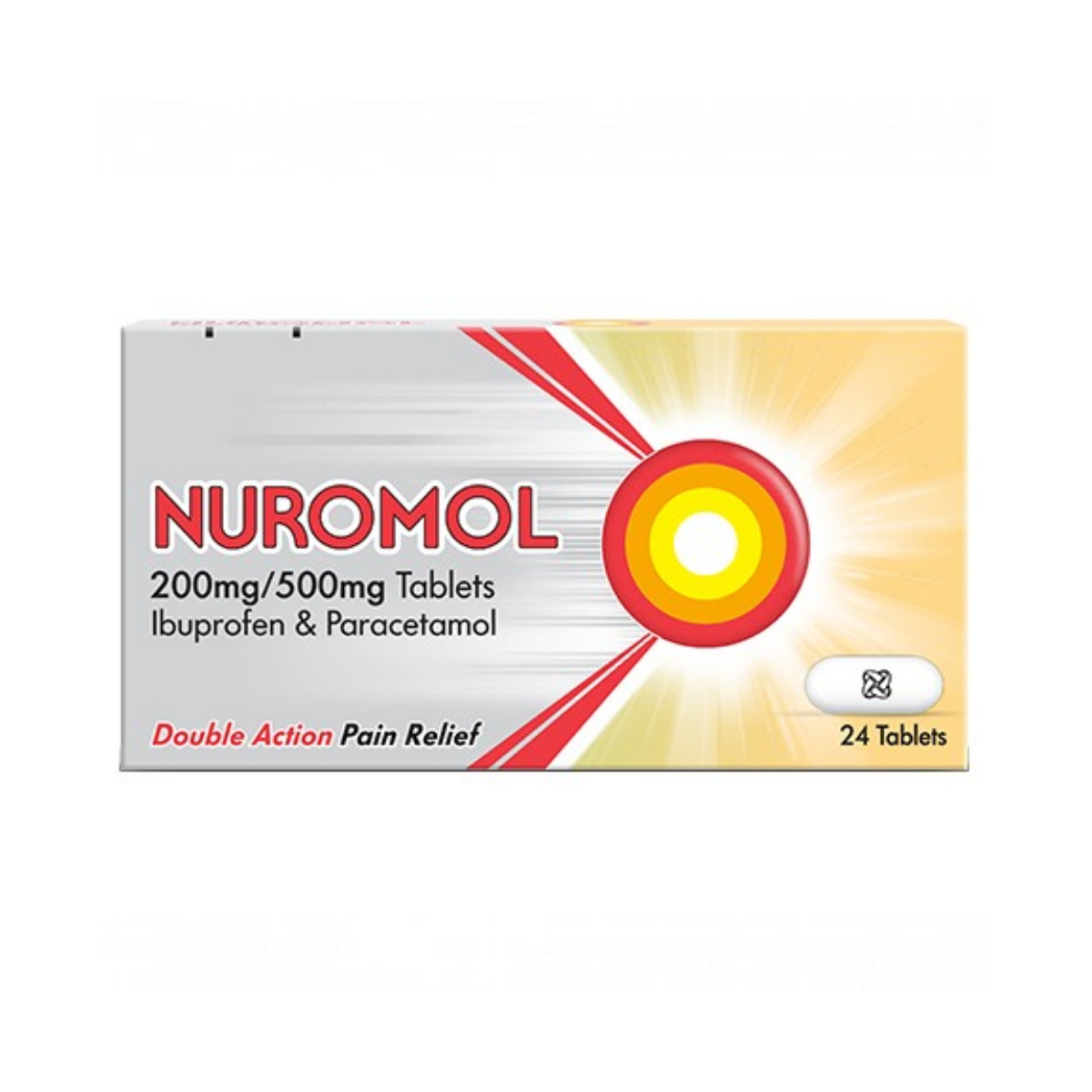 Nuromol 200mg/500mg Tablets - Pack of 24