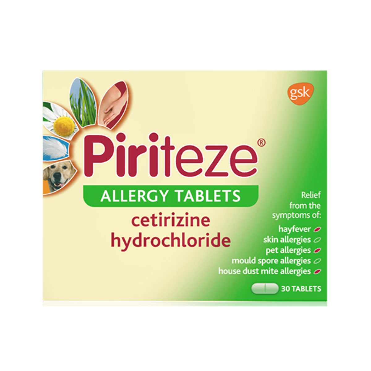 Piriteze Allergy Tablets - Pack of 30