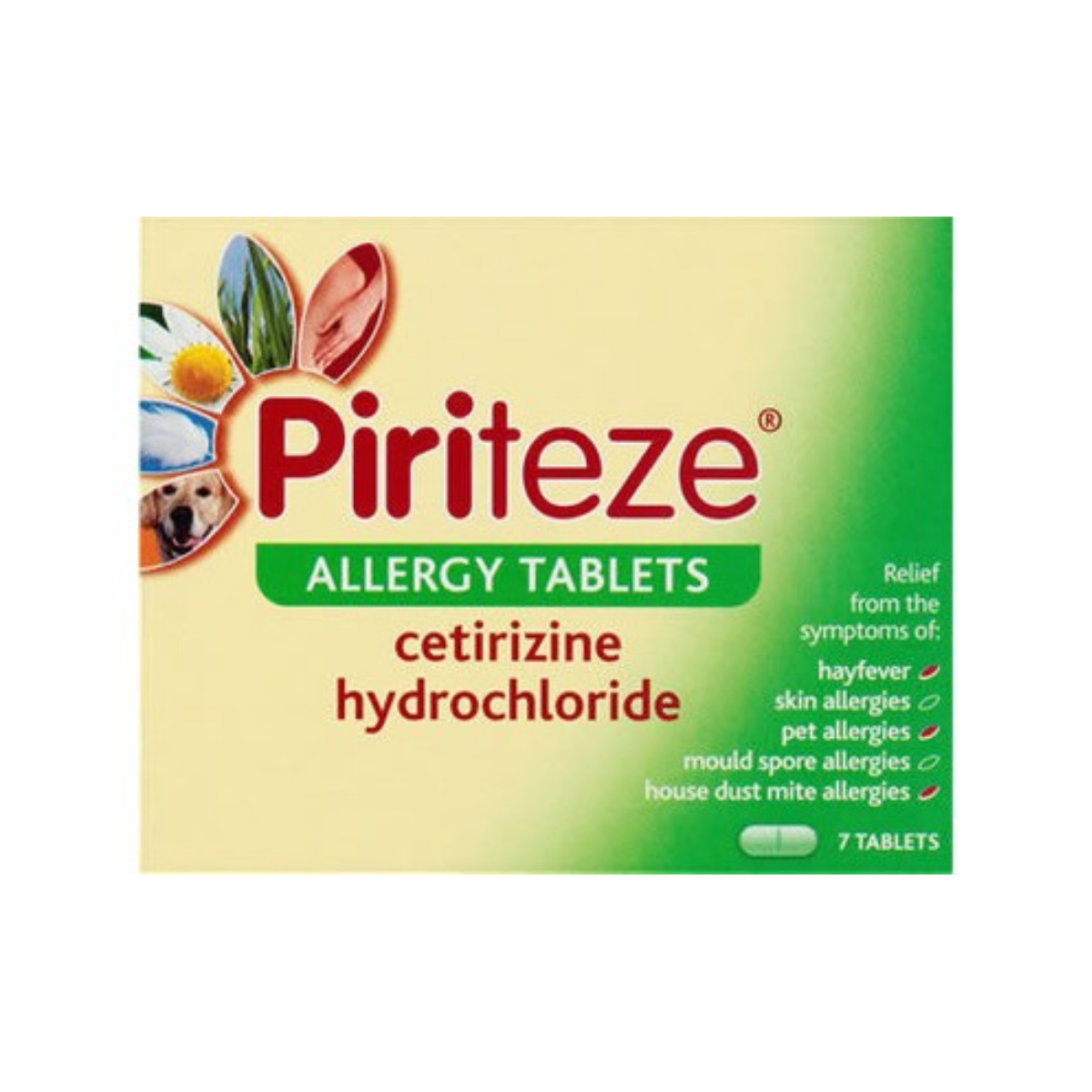 Piriteze Allergy Tablets - Pack of 7