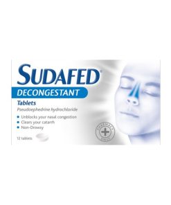 Sudafed Decongestant Tablets - Pack of 12