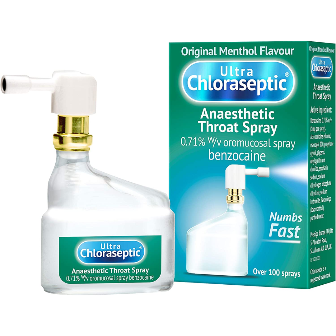 Ultra Chloraseptic Anaesthetic Throat Spray - Original Menthol Flavour - 15ml