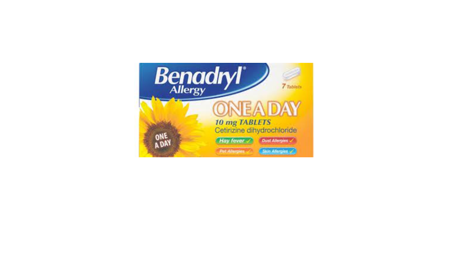 Benadryl Tabs One A Day 7'S (Gsl)