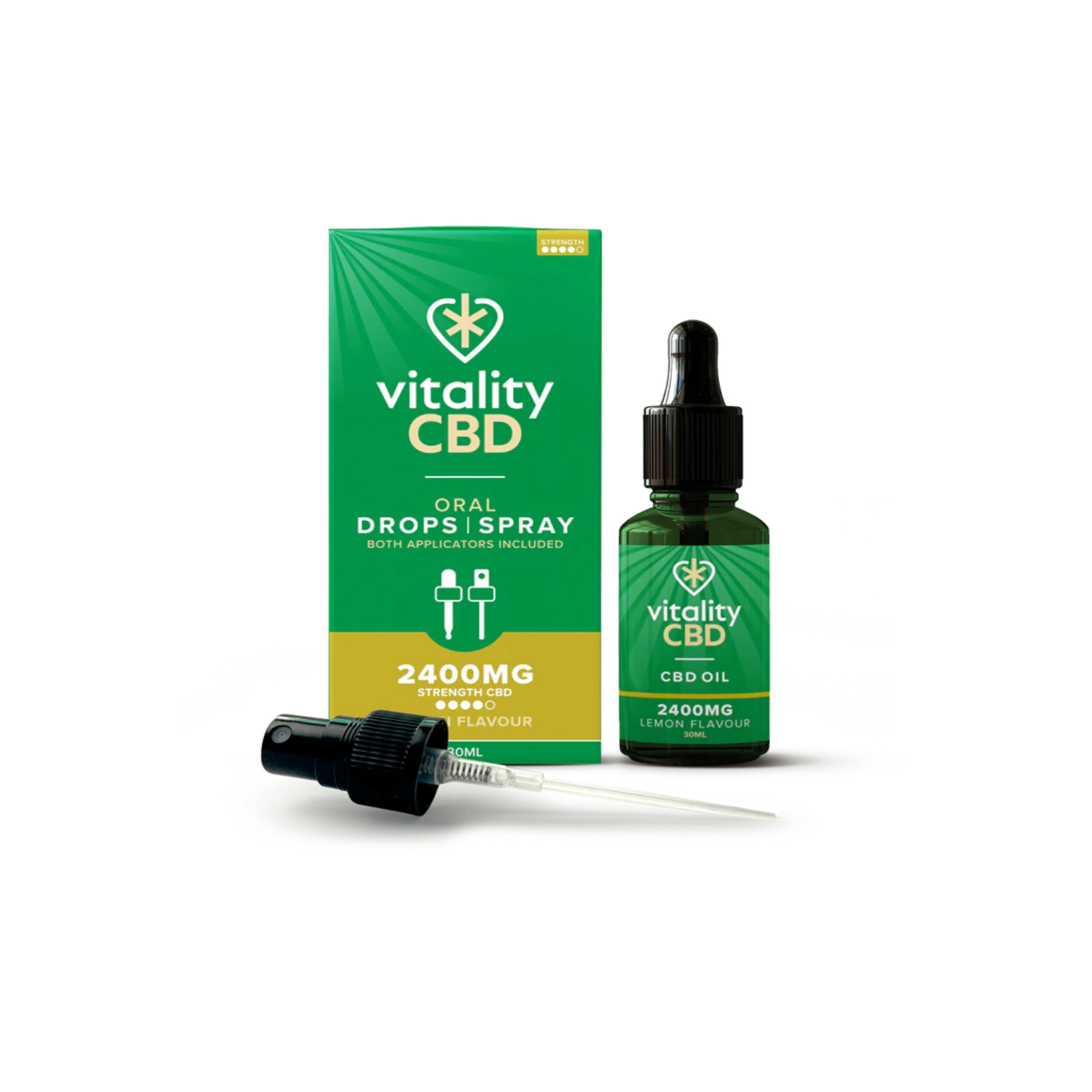Vitality CBD Oral Drops/Spray  2400mg Lemon Flavour