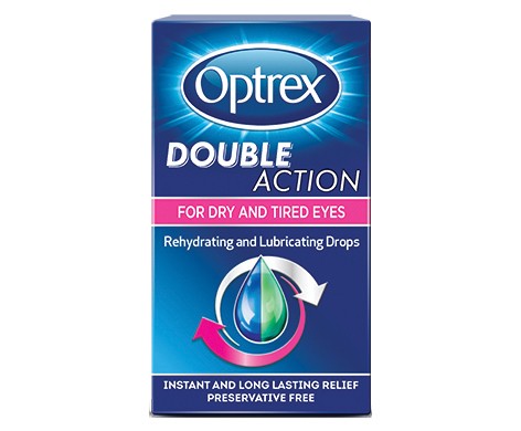 Optrex Double Action Drops for Dry and Tired Eyes - 10ml