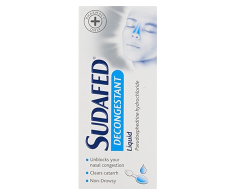 Sudafed Decongestant Liquid - 100ml